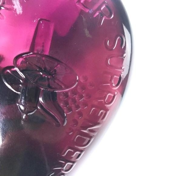 Gen Taylor Never Surrenders Flask Bottle Amethyst color w/ Cannon RARE HTF - Picture 4 of 11